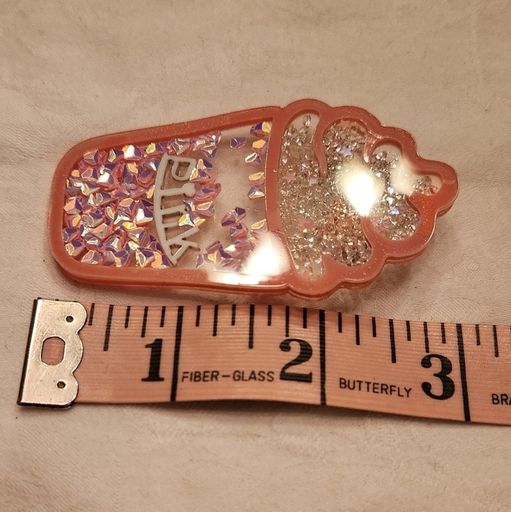 Pink Dessert Rhinestone Brooch Pin - Picture 6 of 7